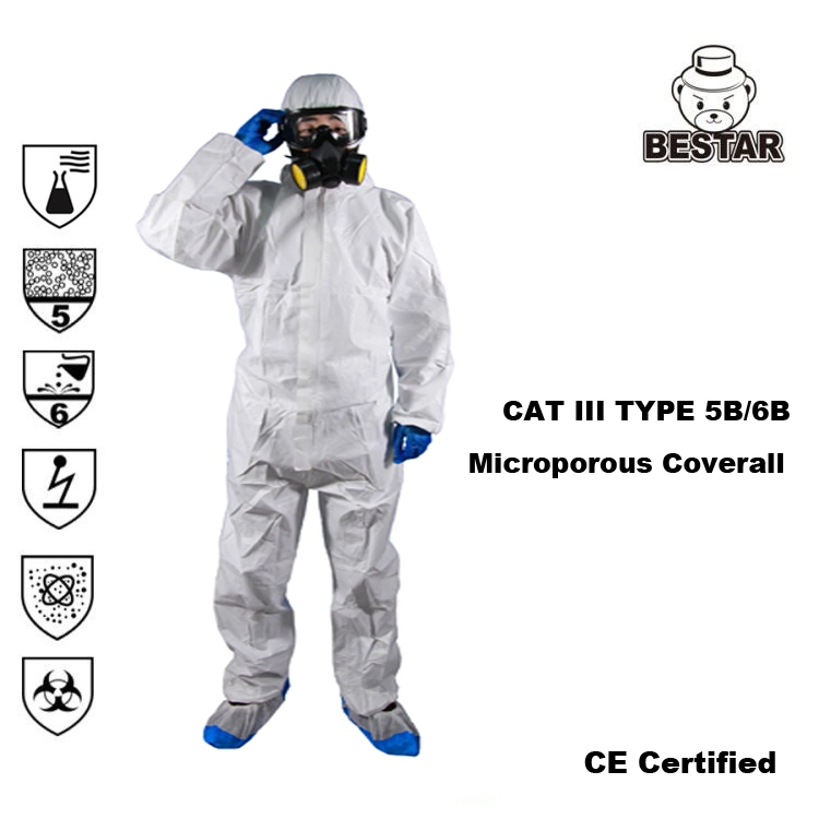 Disposable Protective Microporous Film Coverall